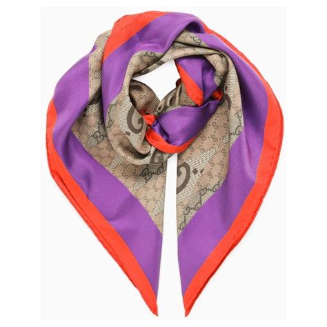 foulard in seta gucci|sciarpe foulard gucci.